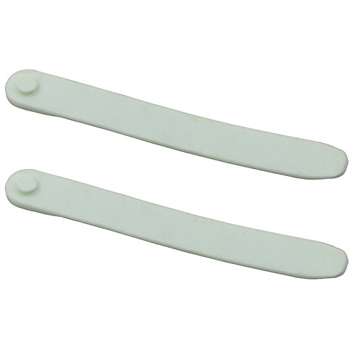 UP100Â® 1 Pair Snowboard Binding Toe Ratchet Ankle Tongue Ladder Straps White Plastic 6.1 inch