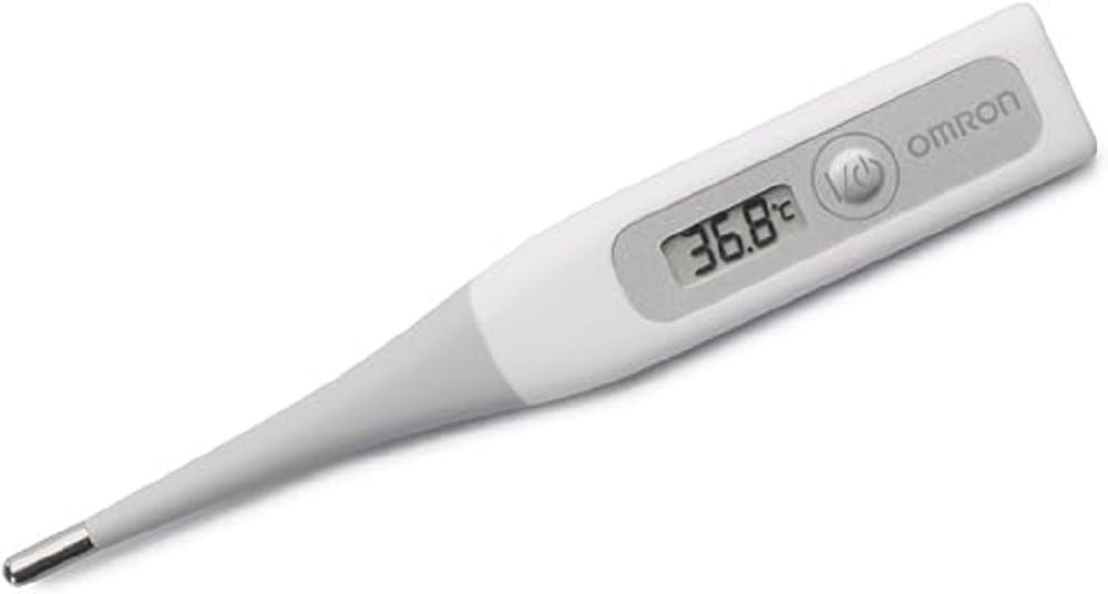 OMRON Flex Temp Smart Thermometer – Digital Thermometer for Babies and Adults with Fast 10-Second Measurement, Thermometer with Flexible Tip for Comfort, Water-Resistant