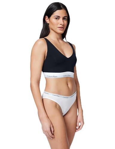 Traingle de Copa Completa sin Forro para Mujer (Scoop LV00QF8583 Triangle, Black (Black), S, Negro (Negro), S