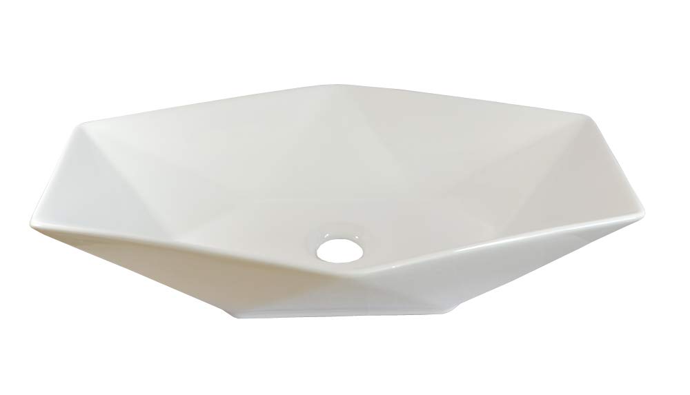 Lavabo Céramique Ovale Blanc 50x40cm - Vasque à Poser Salle De Bain