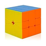 Square 1 Speed Cube Stickerless SQ1 Magic Cube Brain Teaser Puzzles Toys, Gift for Kids