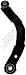 APDTY 632752 Suspension Lateral Arm w/Bushings; Rear Upper; Left or Right