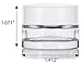 Clear Glass 0.25 oz Thick Wall Balm Jars with White Foam Lined Smooth Lids (12 pack)