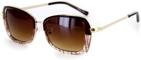 Flair Designer Sunglasses with Stylish Patterned Frames and Square Lenses for...