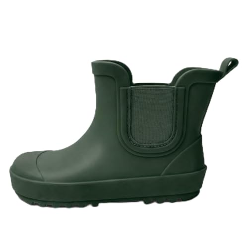 Ceinioc Toddler Kids Chelsea Rain Boots, Easy-on LightWeight Waterproof Rainboot for Boys and Girls at Amazon