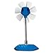 ARCTIC Breeze - USB Desktop Fan with Flexible Neck and Adjustable Fan Speed, portable Desk Fan for Home, Office, Silent USB Fan, Fan Speed: 800–1800 RPM - Dark blue