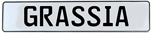 Vintage parts grassia stamped aluminum street sign man …