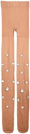 BLZ Sexy Lady Rhinestone Pantyhose Coffee Color