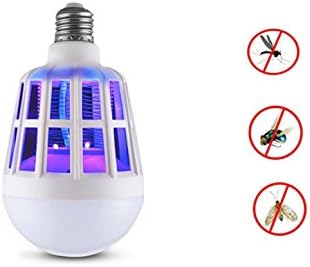 Ancho Bug Zapper Light Bulb, 2 in 1 Electronic Mosquitoes Killer Lamp, Fly Killer, Built in Insect Trap, LED Light Lamp Mosquito Repellent for Indoor Outdoor Camping Travel Home Garden,E27,220V