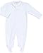 Kissy Kissy - Basic Footie - White-0-3mos