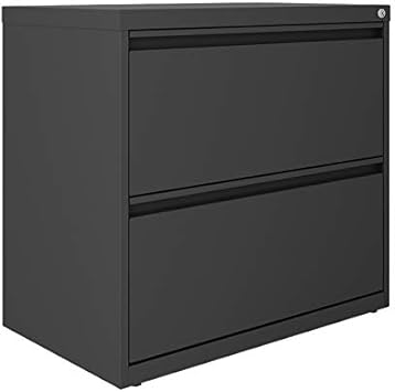 Amazon Com Hirsh 30 Inch Wide 2 Drawer Lateral 101 File Cabinet In Charcoal Fully Assembled Office Products