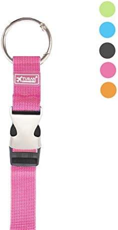 Travel Attaching Carry Clip Add A Bag Luggage Straps Suitcase Baggage Belt Hand Bag Clip (Pink)