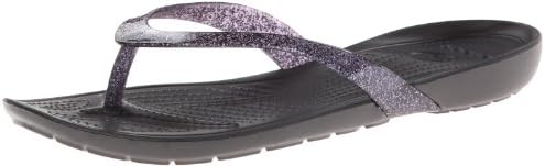 crocs sparkle flip flops