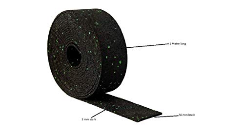 5000 x 50 x 3 mm Terrassenpad, Terrasenpads, Gummigranulat, Terrassenbau Rolle Streifen Terrasse Bautenschutzstreifen… – Bild 3