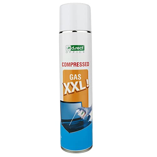 D.RECT Spray a gaz comprime D.RECT ou 600 ml | Pour nettoyer les claviers, les ordinateurs, les appareils photo, les telephones portables