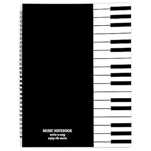 HONGECB Muzikant notitieboek notitiepapier, leeg notitieboekje, muziekboekje, dik notitieboek, compositie manuscript…