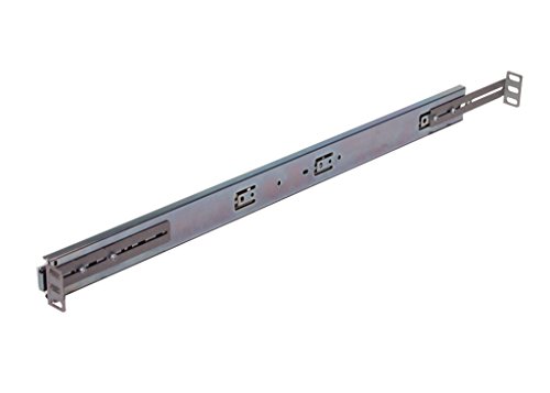 1U Universal Ball Bearing 26" Sliding Rail comes with front and rear adjustable depth rackmount brackets for standard 19" or 23" EIA310 server rack - Thumbnail 2