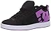 DC womens Court Graffik Skate Shoe, Black/Purple, 5.5 US
