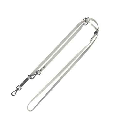 TRIXIE extension leash CityStyle L–XL, 78.74 inches / 0.79 inches in light grey PVC leash for dogs, 3-way adjustable – non-slip, water-repellent, and wipeable, 1971316