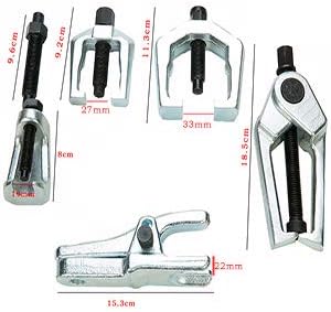 FreeTec 6pc Front End Service Tool Kit Ball Joint Separator Pitman Arm Tie Rod Puller, Blue - Image 5