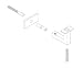 Stainless Steel Handrail Wall Bracket Square for Flat Bottom Tube Slim