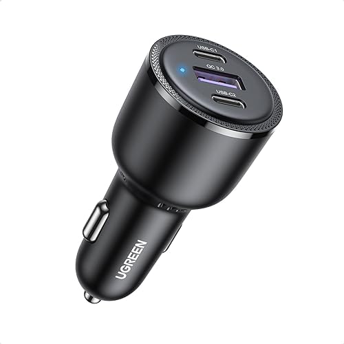 UGREEN 69W Fast Car USB Charger Adapter Ports Car Mobile Phone