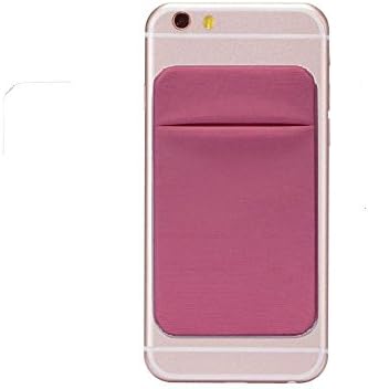 Phone Card Holder, Bagent Stick on Lycra Credit Card ID Wallet Cases Pouch Pocket Sleeves for iPhone, Android and all Smartphones (Dark Pink)