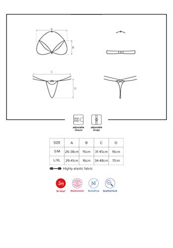 Selente-Love-Fun-Sfizioso-Completo-Intimo-a-3-Pezzi-Reggiseno-Slip-ed-Esclusiva-Benda-per-Occhi-in-Raso-Made-in-EU