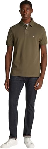 Uomo Maglietta Polo Maniche Corte 1985 Regular Fit, Verde (Army Green), M