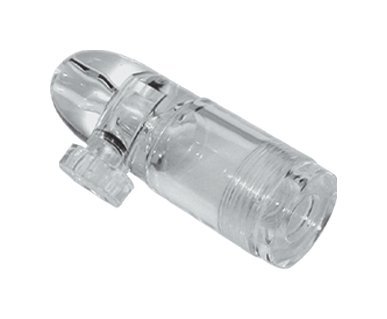 PatchouliWorld Acrylic snuff dispenser (clear, length of 49 mm)
