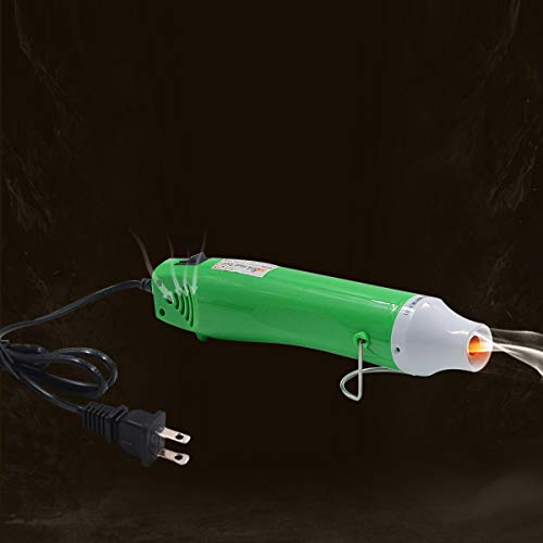 New Heat Gun,mofa Hot Air Gun Tools Shrink Gun with Stand For DIY Embossing And Drying Paint Multi-Purpose Electric Heating Nozzle 300W 110V (Green,White)