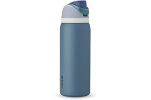 Owala FreeSip Insulated Stainless Steel Water Bottle with Straw, BPA-Free Sports Water Bottle, Great for Travel, 32 Oz, Denim