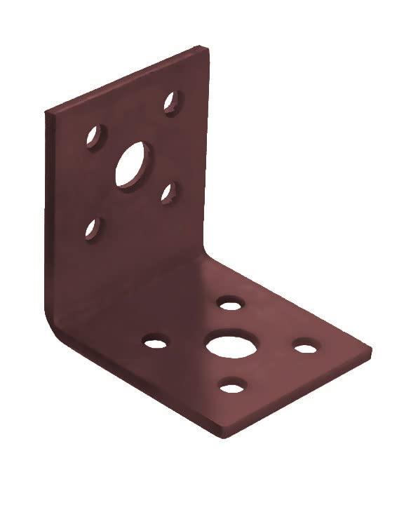 BPC Fixings Dual Coated Angle Bracket 10-Piece Set, 45 mm Length x 45 mm Width x 40 mm Height