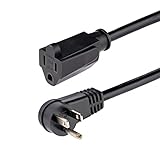 StarTech.com 1ft (0.3m) Power Extension Cord, Right