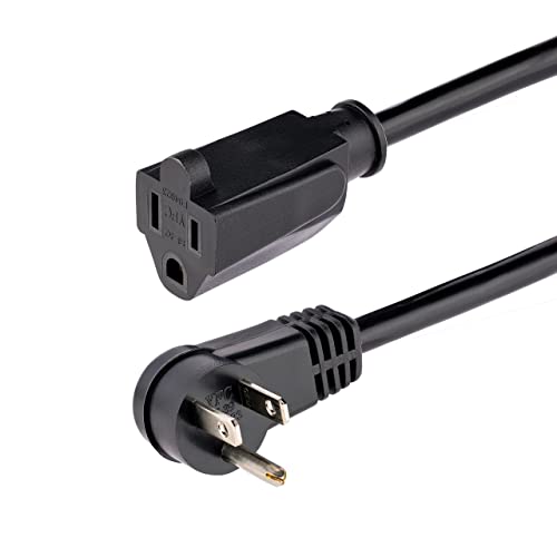 StarTech.com 1ft (0.3m) Power Extension Cord, Right