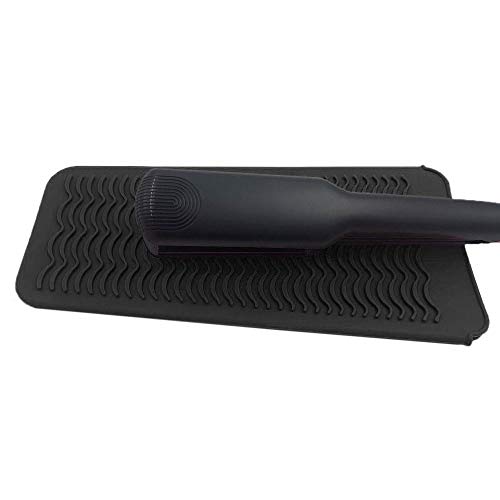 Panykoo Heat Resistant Silicone Mat for Hot Hair Tools, Travel Pouch for Flat Iron and Hair Curling Wand