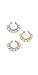 Plated Fake Septum Clicker Clip On Non Piercing Nose Ring Hoop Cartilage Tribal Fan 3/8"