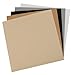 Pazzles Premium Vinyl Pack, Neutrals, Five 12 by 12-Inch Sheets: White, Beige, Tan, Gray, Black