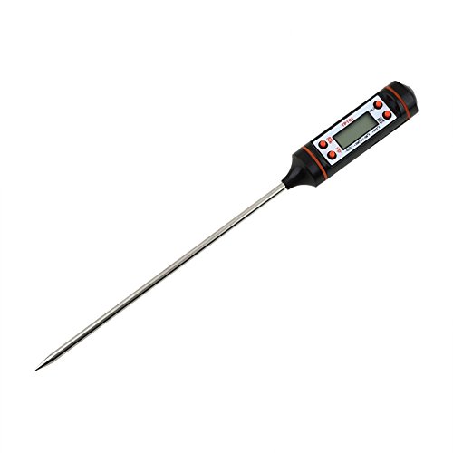 UPC 710525290182, Cooking Thermometer Digital Thermometer Ultra Accurate Instant Read LCD Screen with Long Stainless Probe for all Food, BBQ, Kitchen,Candy and Bath Water