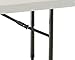 Lifetime 80161 4' Commercial Adjustable Height Folding Table Tabletop with Bronze Frame, Almond