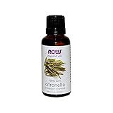 NOW Essential Oils, Citronella Oil, Freshening Aromatherapy Scent, Steam Distilled, 100% Pure, Vegan, 1-Ounce