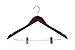 Home-it (20 Pack) Manhogany Wood Solid Wood Clothes Hangers, Coat Hanger Wooden Hangers with Clips