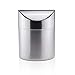 K-Steel Stainless Steel Trash Can Mini Wastebasket Wave Cover Countertop Small Trash Can Kitchen Desktop