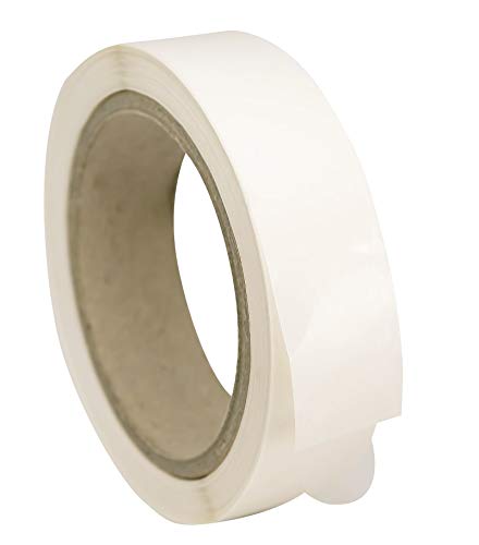 Made in The UK Transparent Envelope Circle Labels - 1" Diameter (25mm) - 1000 Clear Gloss Polypropylene Stickers on a roll