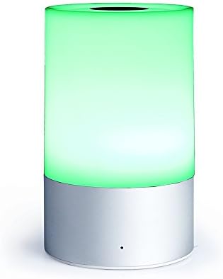 Bedside Lamp, Touch Sensor Table Lamp, Dimmable Warm White Light, RGB Color Changing Smart LED Atmosphere Lamps