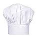 Adjustable Velcro Closure Professional Kitchen Cooking Uniforms White Chef Hat
