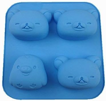 COLJOY Food Glass TPR Mould for Cake, Chocolate, Jelly, Ice, Soap, Candy. Non-Toxic, Random Color, 5pcs per Pack. A21