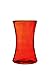 V-More Medium Glass Flower Vase in Tall Round Flared Shape, Multicolored (Orange, Red, Green, Brown), 8-inch Tall, For Home Decor, Wedding, Party, Celebration 【Set of 4 (1 for each color)】