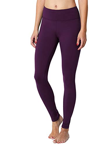 BALEAF Women’s Fleece Lined Leggings Yoga Pants Inner Pocket Purple Size S