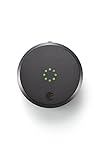 August Smart Lock (2nd Gen), Keyless home access, Dark Gray, Works with Alexa